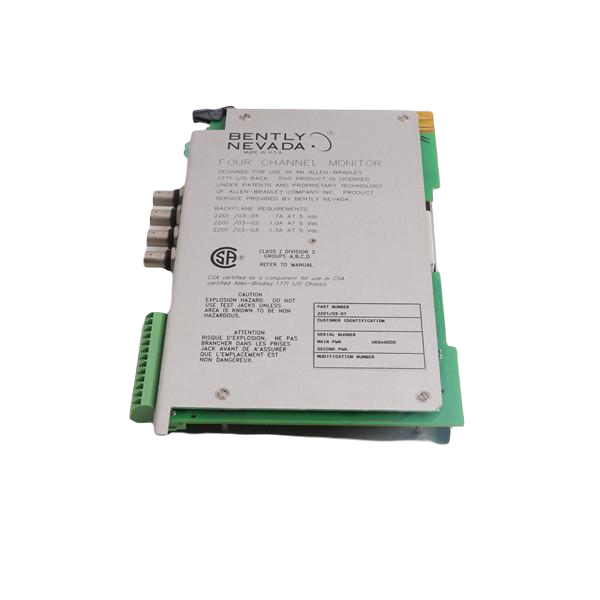 Bently Nevada 2201/03-01 | Four Channel Monitor