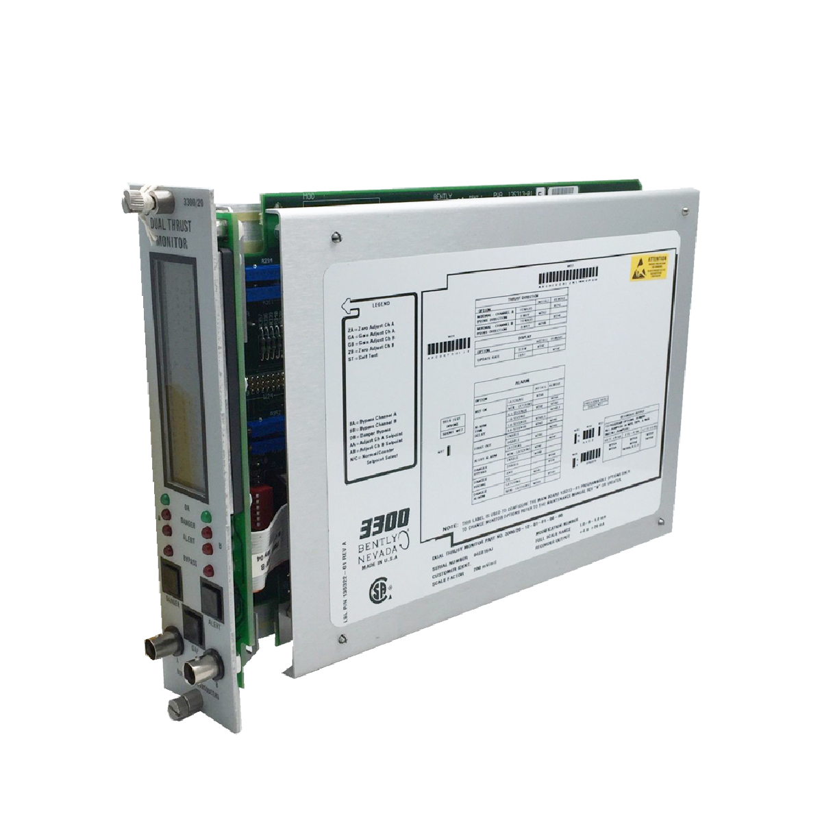 Bently Nevada 3300/20-13-02-01-00-00 | 3300/20 Dual Thrust Position Monitor