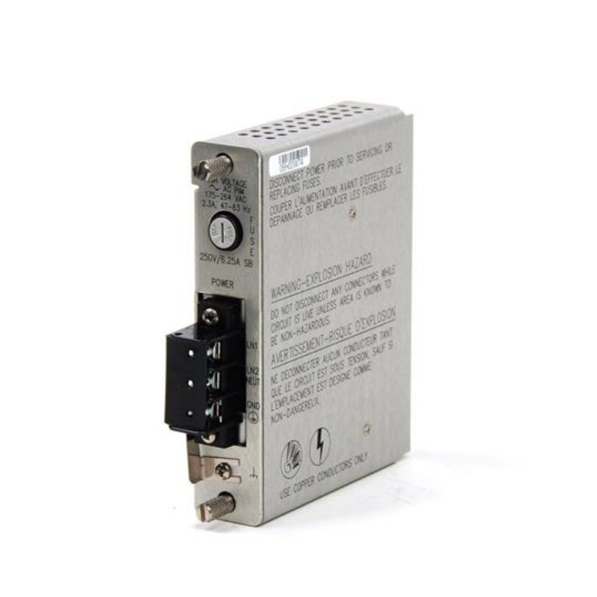 Bently Nevada 125840-01 High Voltage AC Power Input Module, converts 175–264 VAC to DC, 2.3 A output, compact 3500 Series module for reliable monitoring.