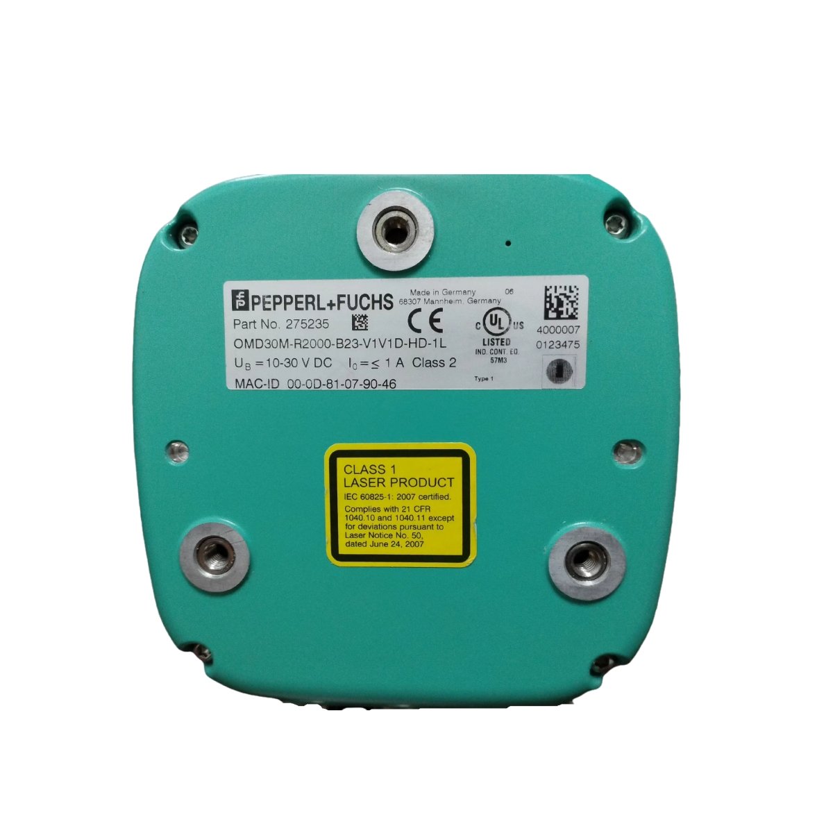 Pepperl+Fuchs 275235 OMD30M-R2000-B23-V1V1D-HD-1L 2-D LiDAR Sensor - Image 3