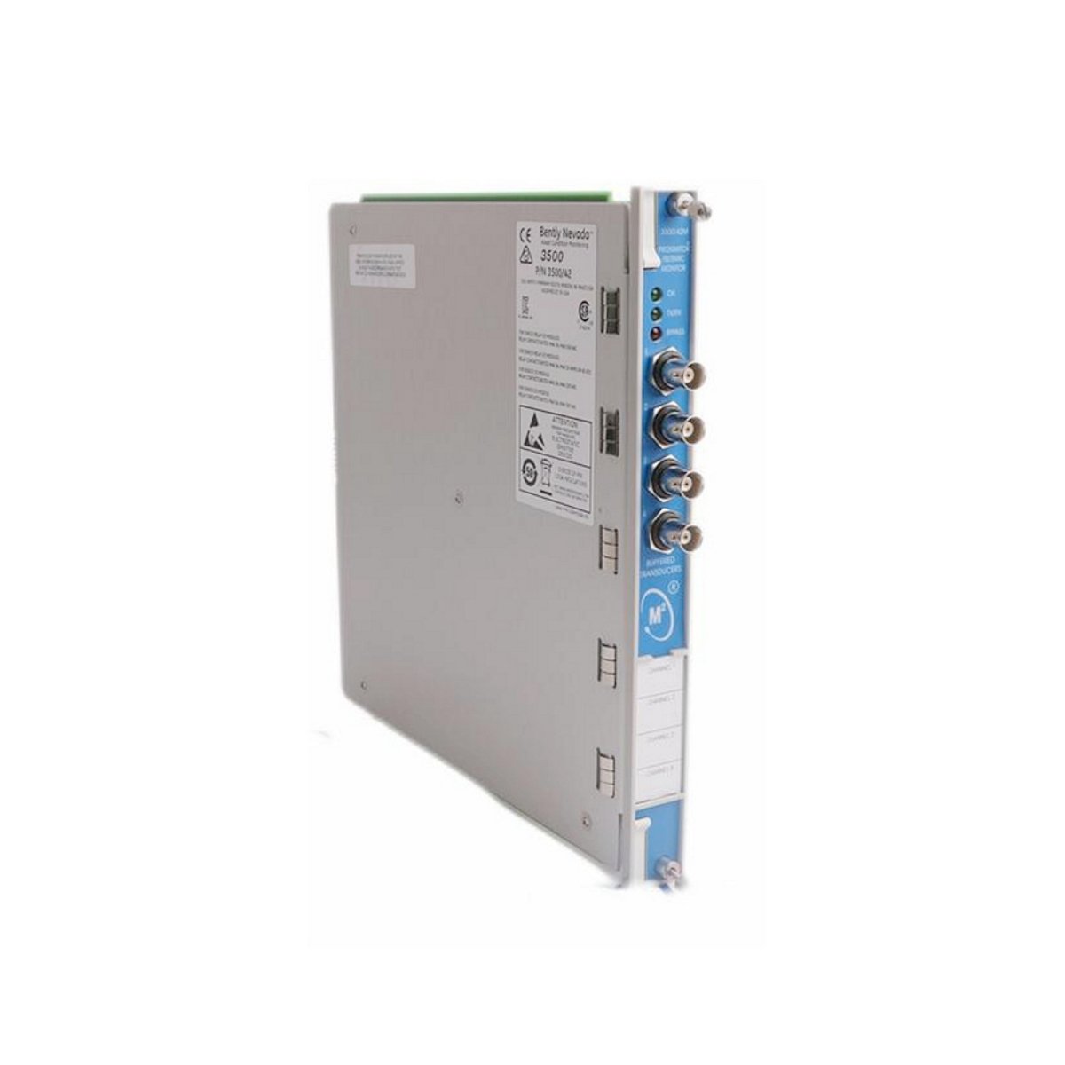 Buy Bently Nevada 3500/42-SIL2‑06-CN seismic monitor with 1 Hz–10 kHz range, 24 VDC input, configurable alarms, and hazardous area approval.