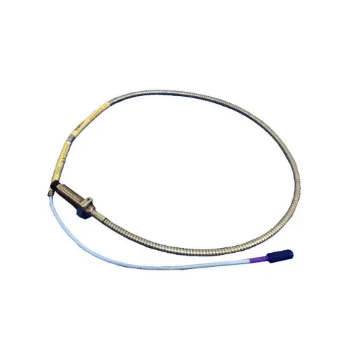 Bently Nevada 330703-000-060-10-11-05 11mm probe, M14 thread, 1m FluidLoc cable, PPS tip, -52°C to +177°C, industrial vibration monitoring.