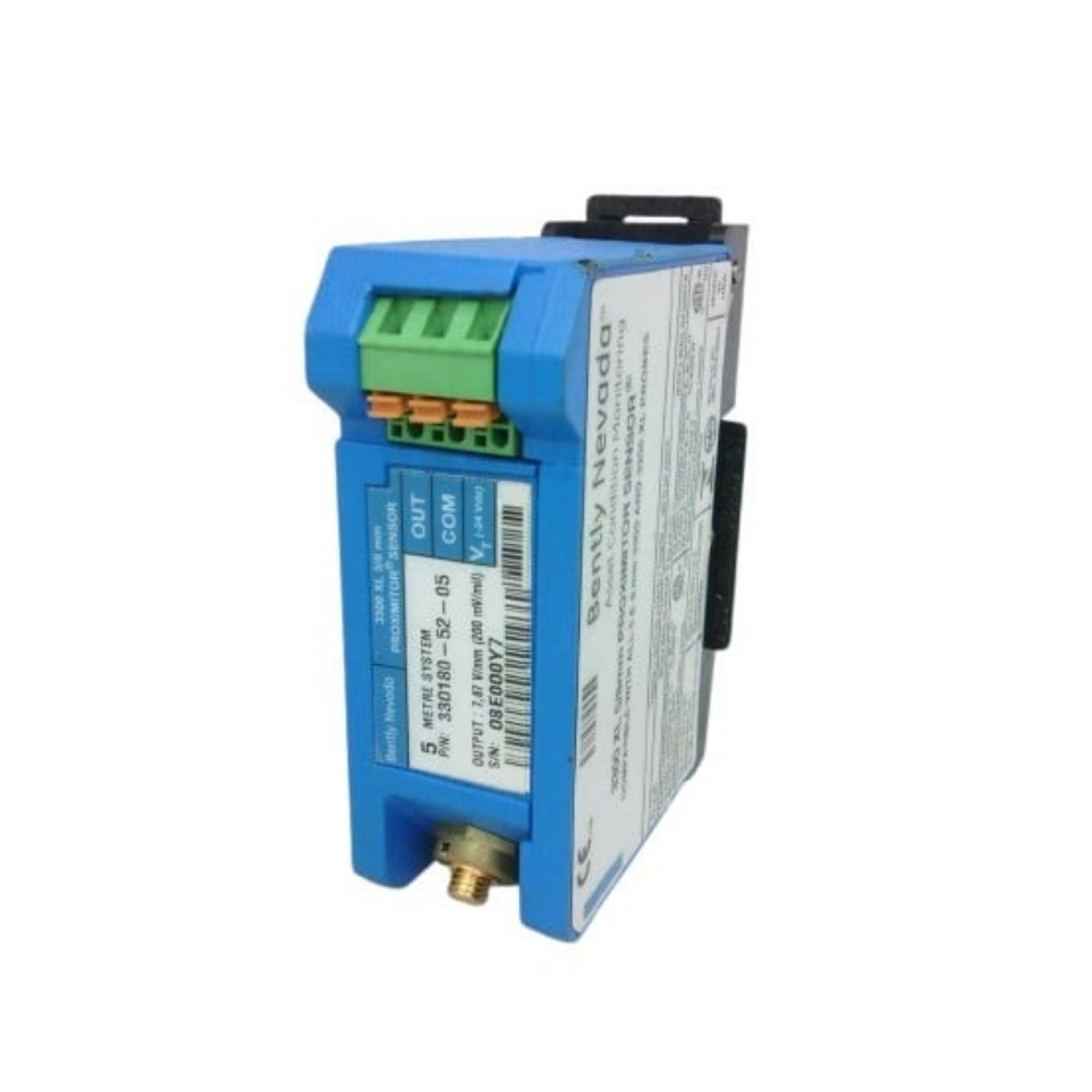 Bently Nevada 330180-52-05 3300 XL Proximitor Sensor with 5 m length, 4–20 mA output, ±0.25% accuracy, CSA/ATEX/IECEx certified.
