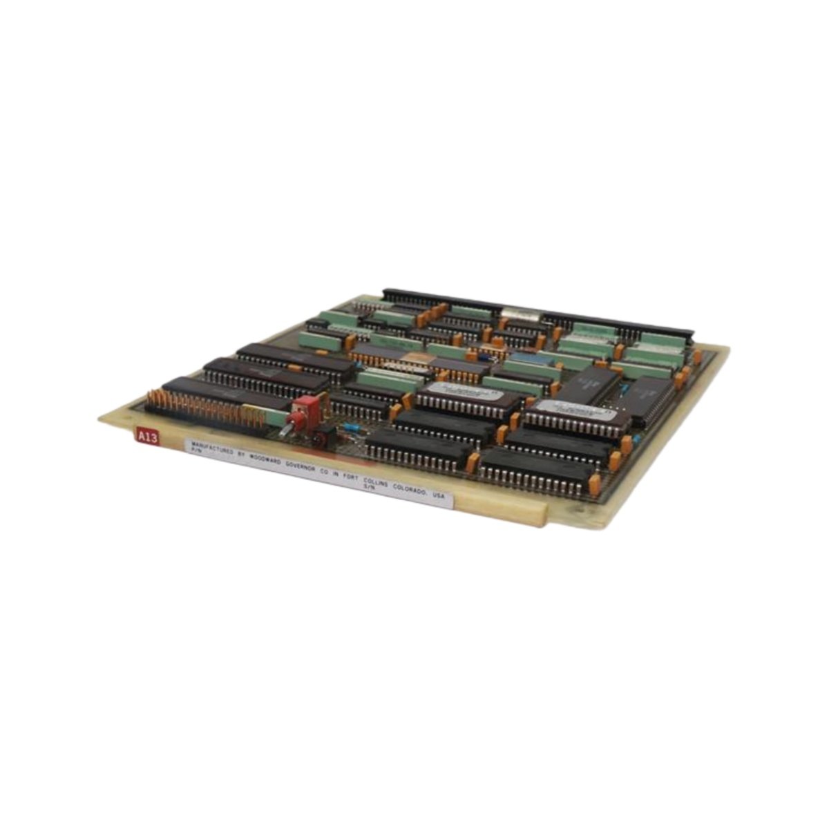 Woodward NetCon 5463-473 S10 series CPU module. Executes control logic for turbine, engine, and generator management. Features robust industrial design.