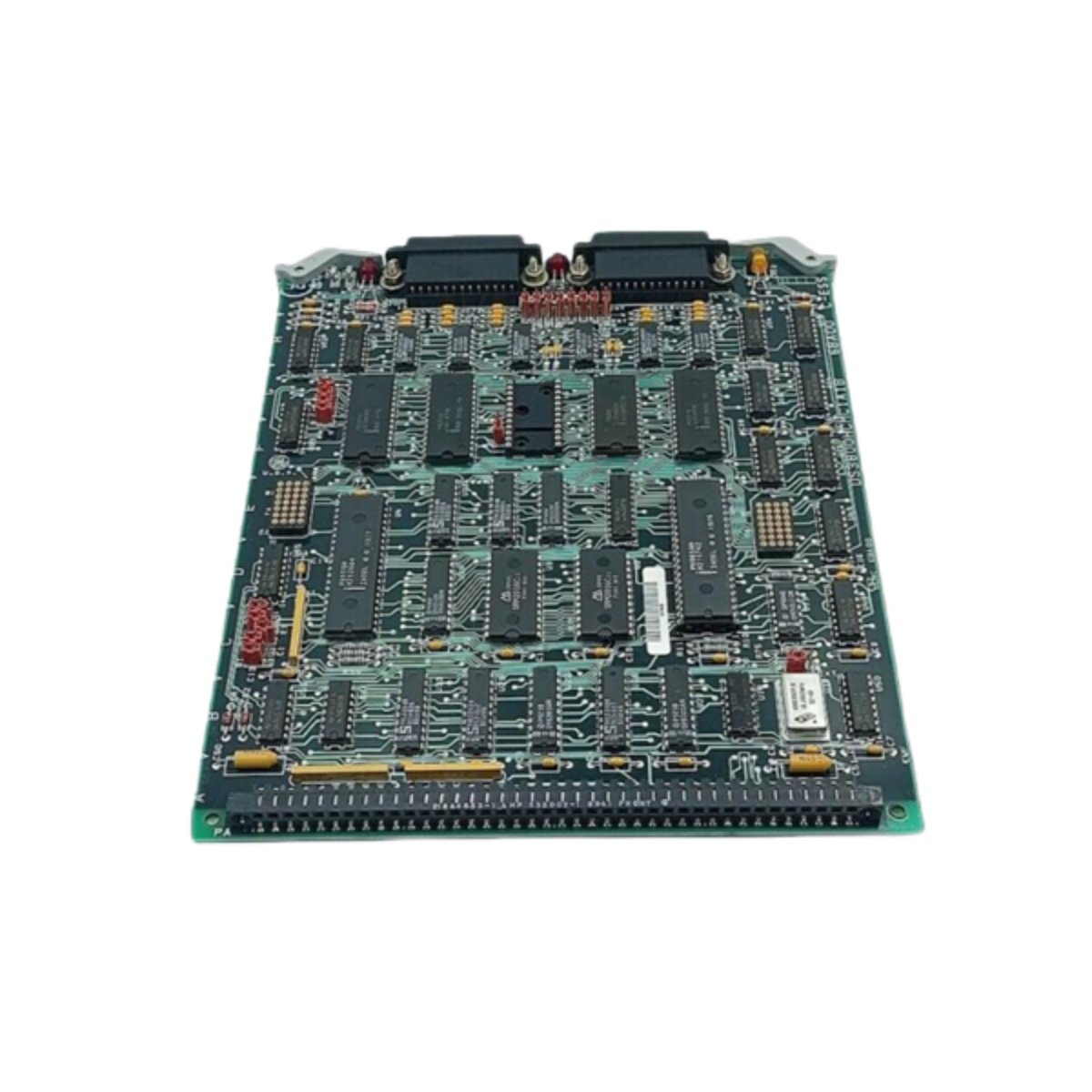 GE Mark IV DS3800HCMC1A1B dual communication board (TSL module) for Speedtronic turbine control. Facilitates serial data integration. Discontinued but available refurbished.