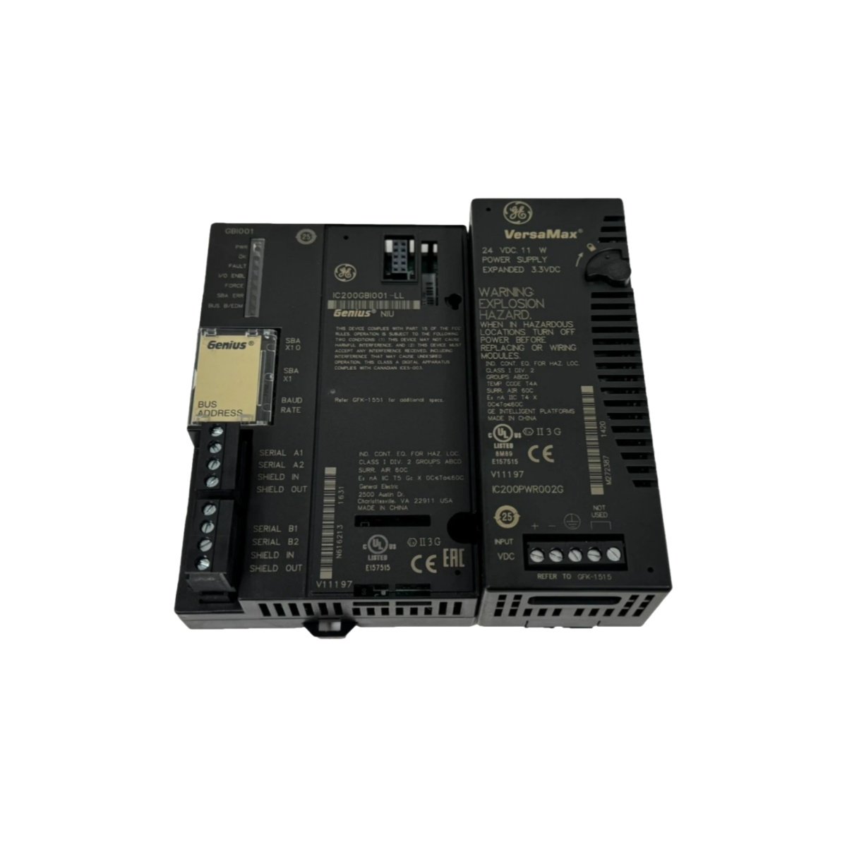 GE IC200GBI001 Genius Network Interface Unit | VersaMax NIU for Distributed I/O