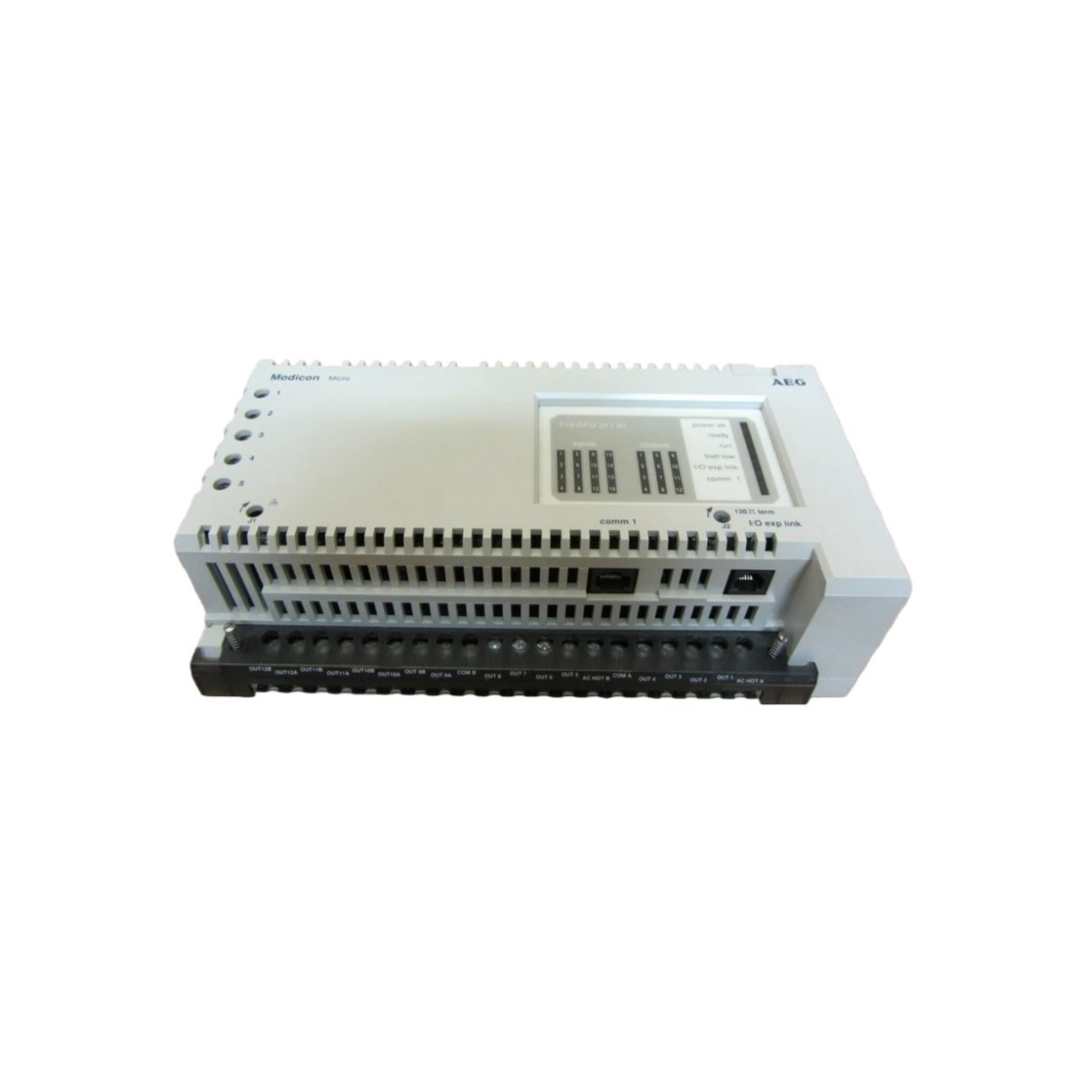 Schneider 110CPU72200 high-performance PLC CPU module for Modicon platforms. Features integrated I/O, multiple communication ports, and fast logic execution for industrial automation.