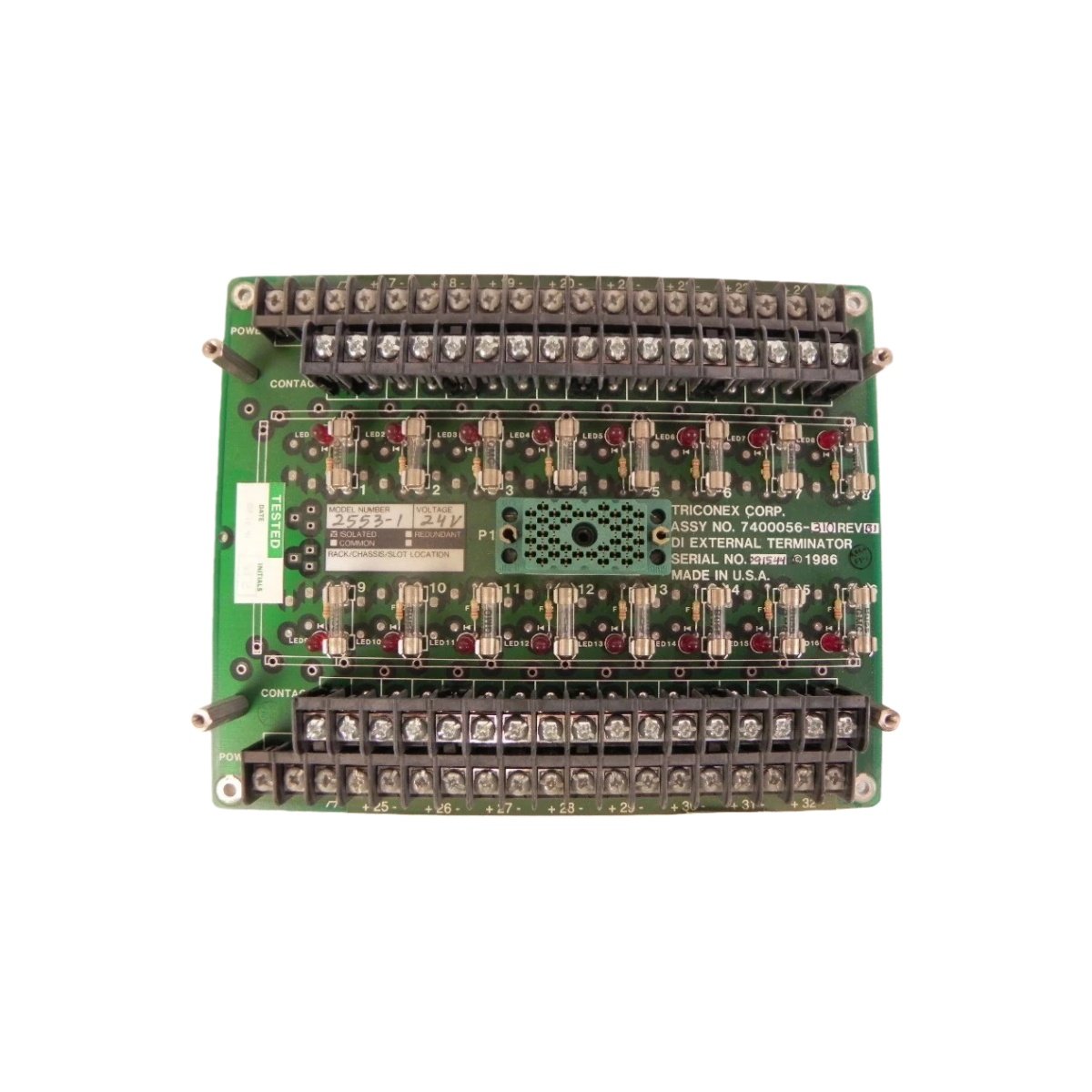 Shop the TRICONEX 2553 7400056-310 analog input module. Features 3 isolated channels, 16-bit resolution, and 100 kHz sampling for safety-critical control.