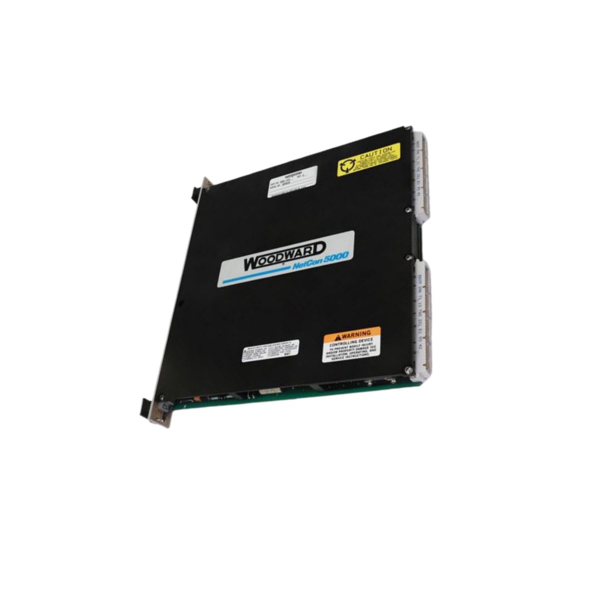 Technical specs for the Woodward 5466-1047 power supply: 200W, +24V/+5V outputs, 90% efficiency, 4000V isolation for control system power.