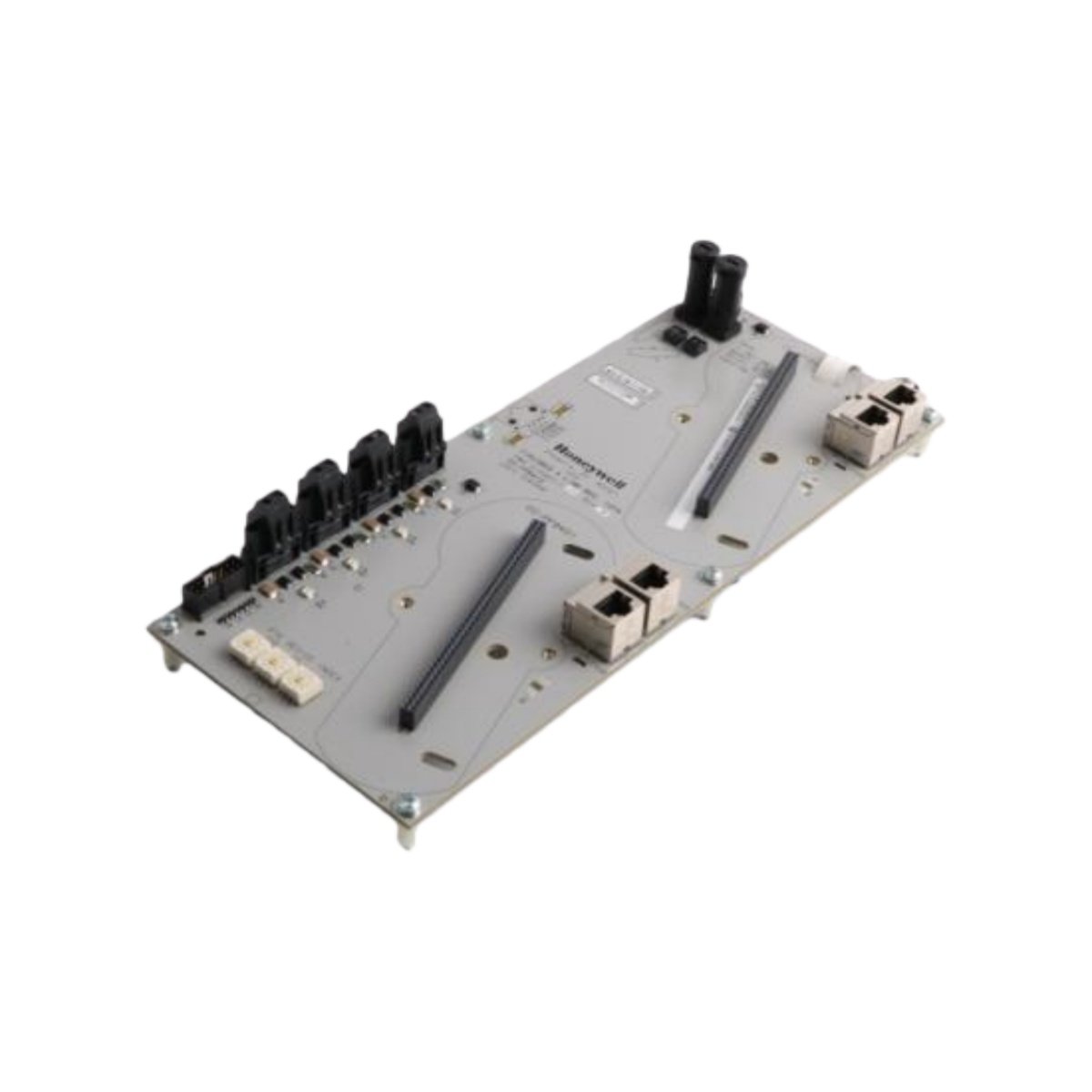 Honeywell 900RTA-L001 Remote Terminal Panel for analog inputs (RTD, 4-20mA). Features fused power, shunt resistors, master switch. Not for thermocouples.