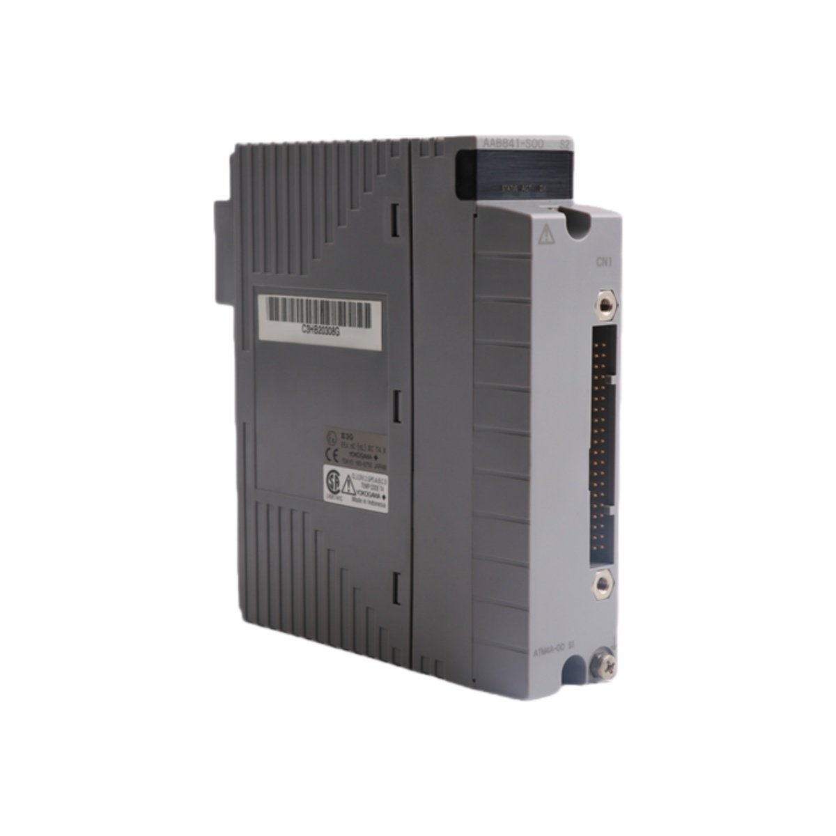 Yokogawa AAB841 analog I/O module. 8x 1–5V inputs, 8x 4–20 mA outputs, 16-bit resolution, ±0.2% accuracy, -20 to 70 °C. High-density process control.