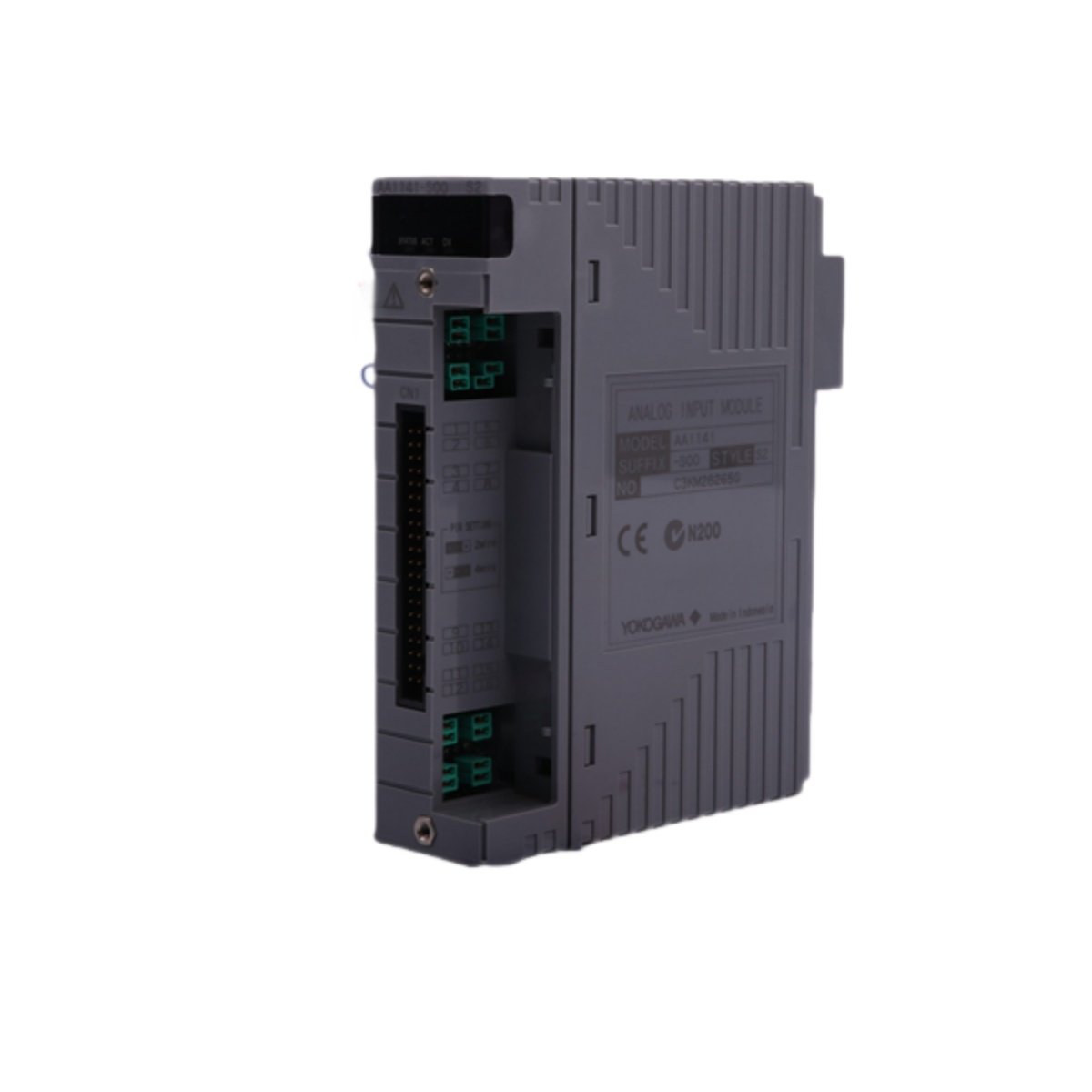 Yokogawa AAI141-S00/K4A00 analog input module with KS Cable Interface. 16 non-isolated 4-20 mA channels, 27 mA max, 0.2 kg weight. CENTUM VP compatible.