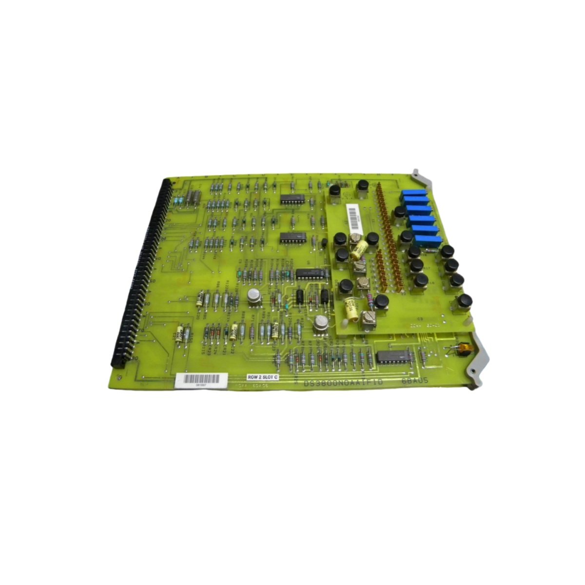 Buy the GE DS3800NOAA1F1D Mark IV operational amplifier board. Features four amp stages with ±15V DC input for precision turbine signal conditioning.