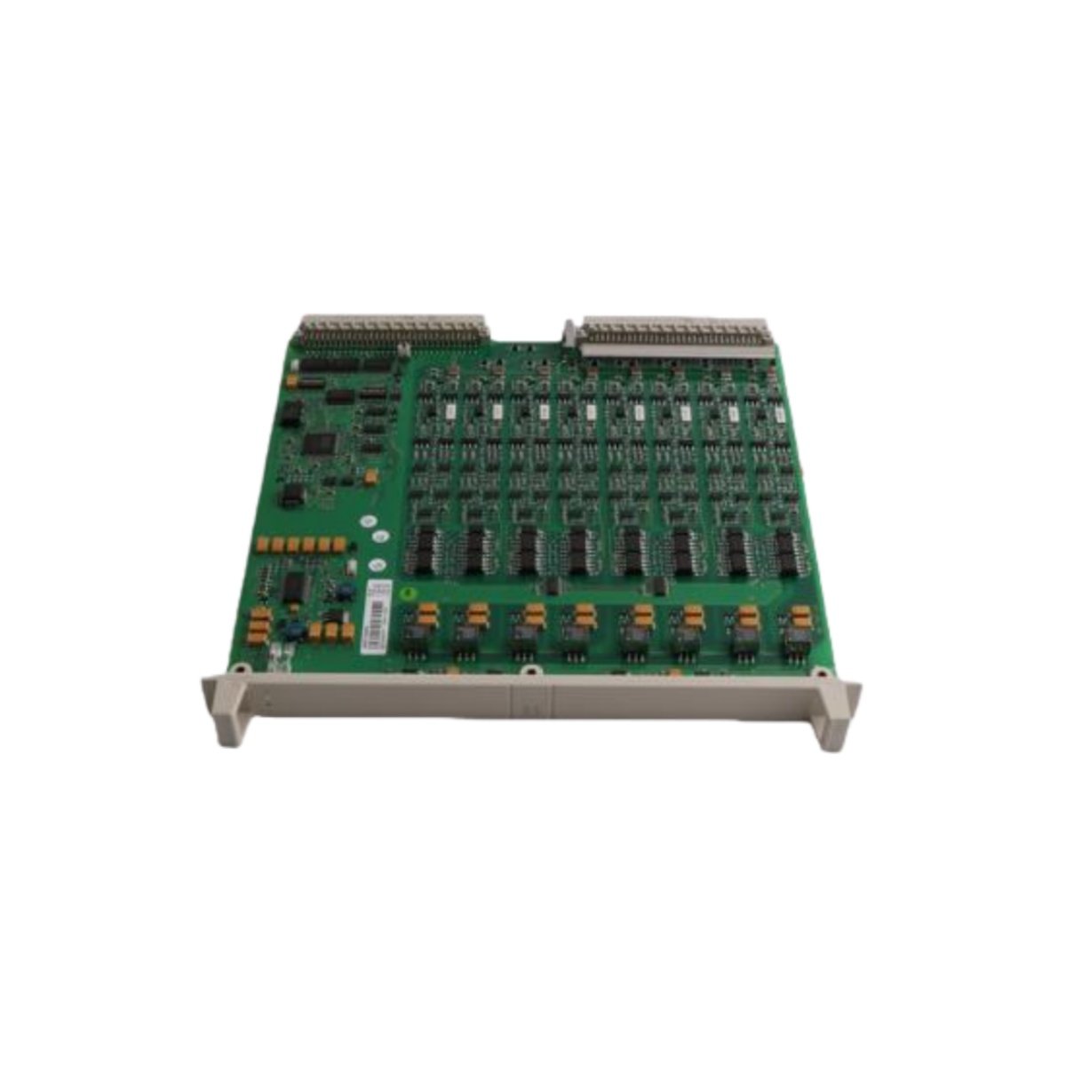 Tech specs for the ABB DSAO120A analog output board: 8 channels, 16-bit, 4-20mA/±10V outputs, high accuracy and isolation for industrial control.