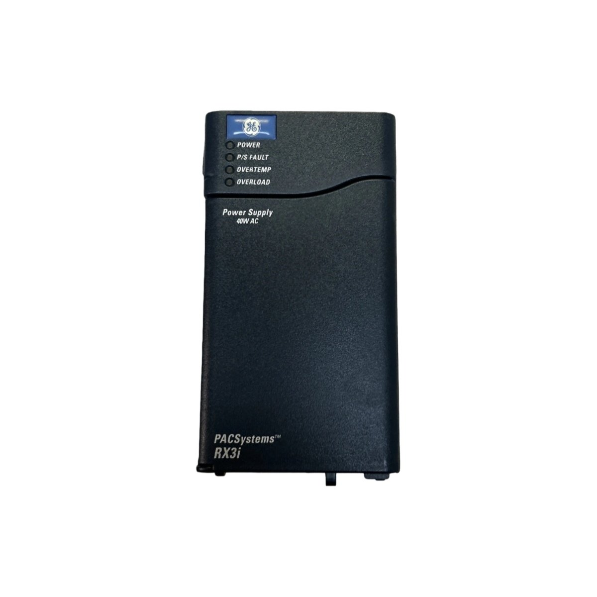 Shop the GE IC695PSA040 power supply for RX3i PACSystem. Features 40W output, 85-264VAC/100-300VDC input, triple outputs (+5.1V, +24V, +3.3V), and high isolation. UL/CE certified.