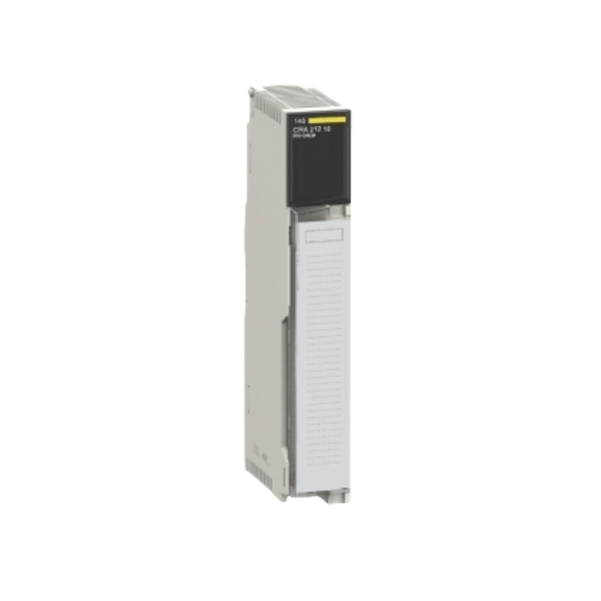 Schneider 140CRA21210C DIO drop interface module for Modicon Quantum systems. Enables remote I/O racks for distributed control architectures. Reliable network communication.