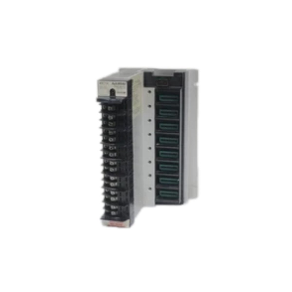 Reliance Electric 45C1A AutoMate Digital I/O Rail with 10A RMS rating, 300 VAC maximum, 8-slot capacity, and integrated backplane.