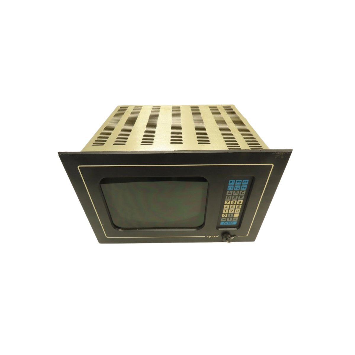 Xycom 4870 Flat Panel Industrial Terminal with 10.4" TFT display, resistive touch, NEMA 4/12 rating, and RS-232 interface.