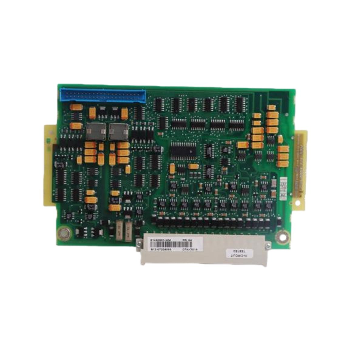 ABB DTAX701A 61430001-WM analog output module with 8 channels, 14-bit resolution, configurable voltage or current outputs for Freelance systems.