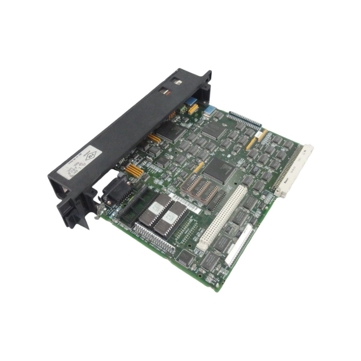 GE Fanuc IC697CPU771 PLC CPU module features 12 MHz 80C186 processor with 512 KB RAM and battery backup. Single-slot design for Series 90-70 control systems.