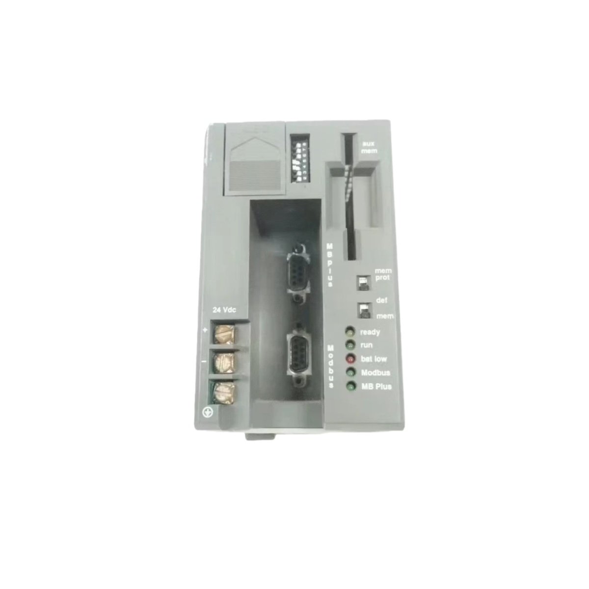 Schneider PC0984145 Modicon TSX Compact controller with integrated processor, power supply, and I/O. Space-saving design for small to medium industrial applications.