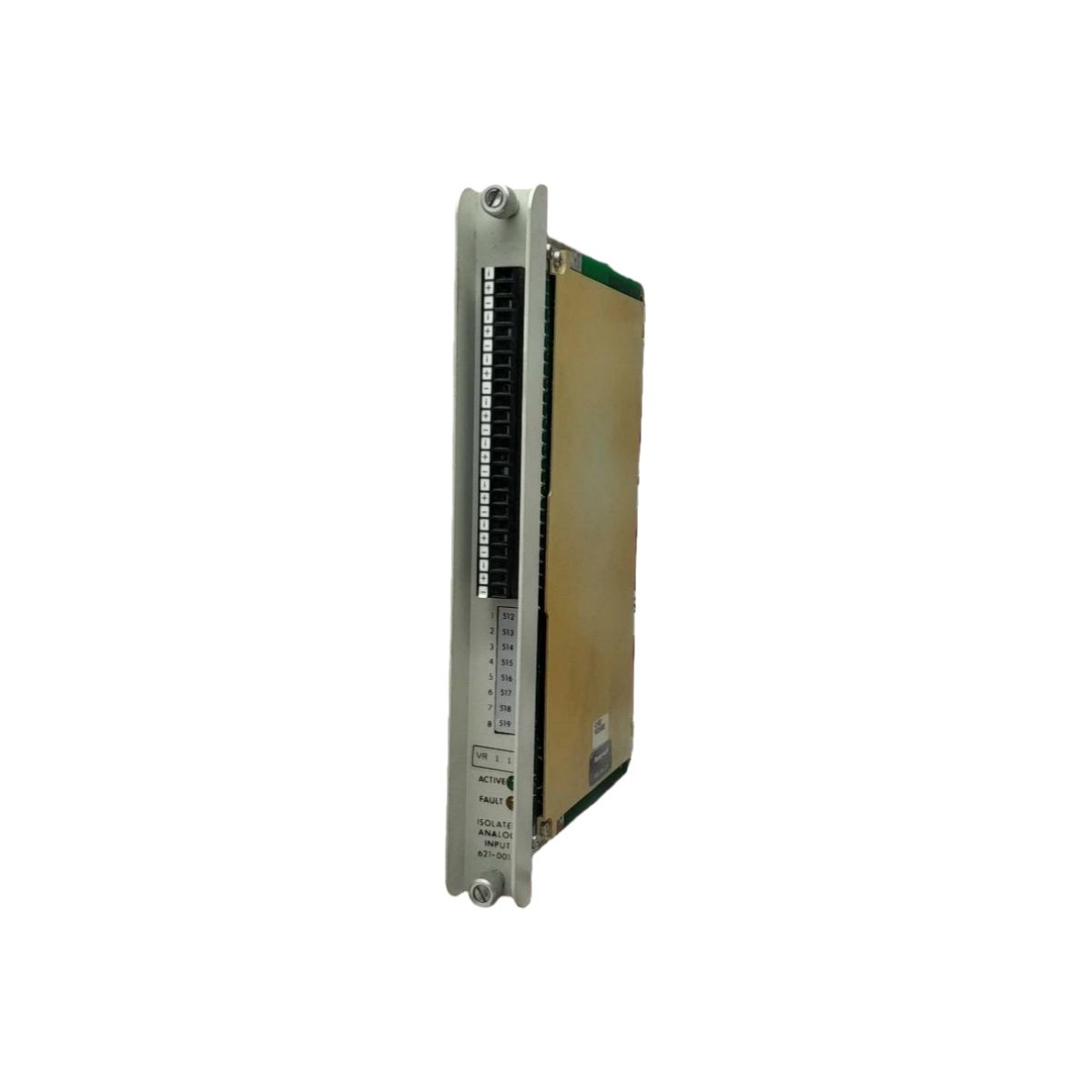 Honeywell 621-0015 analog input module for industrial control. Features 8 channels, 4-20mA input, and 16-bit resolution for precision monitoring.