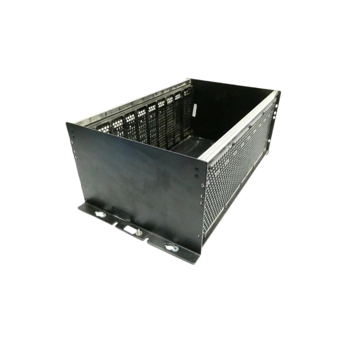 GE IC697CHS790 9-slot rear mount rack for Series 90-70 PLC. Supports all IC697 modules. 11.15H x 19W x 7.5D. Emerson automation.