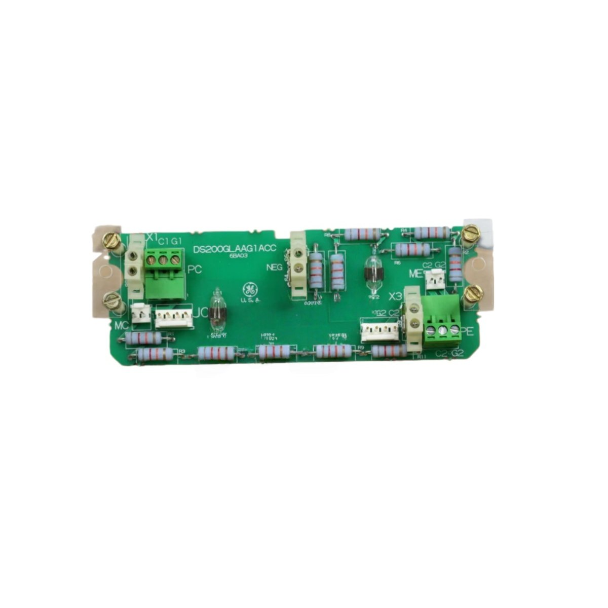 GE DS200GLAAG1A DS200GLAAG1ACC gate lead adapter board for Mark V turbine. 6-channel SCR interface, 2.5A peak gate current, 5000V isolation, 0.24kg.
