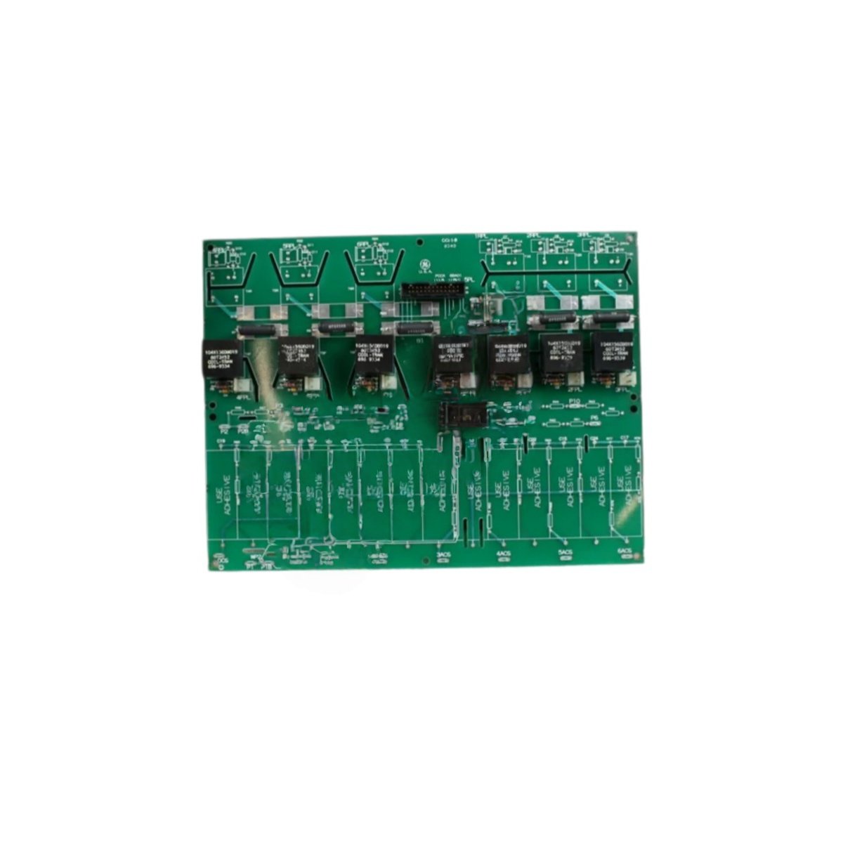 GE DS200PCCAG1A DS200PCCAG1ABB Power Connect Board for Mark V turbines. Features 12 output terminals, 6 relays at 10A each, 3300µF capacitor bank