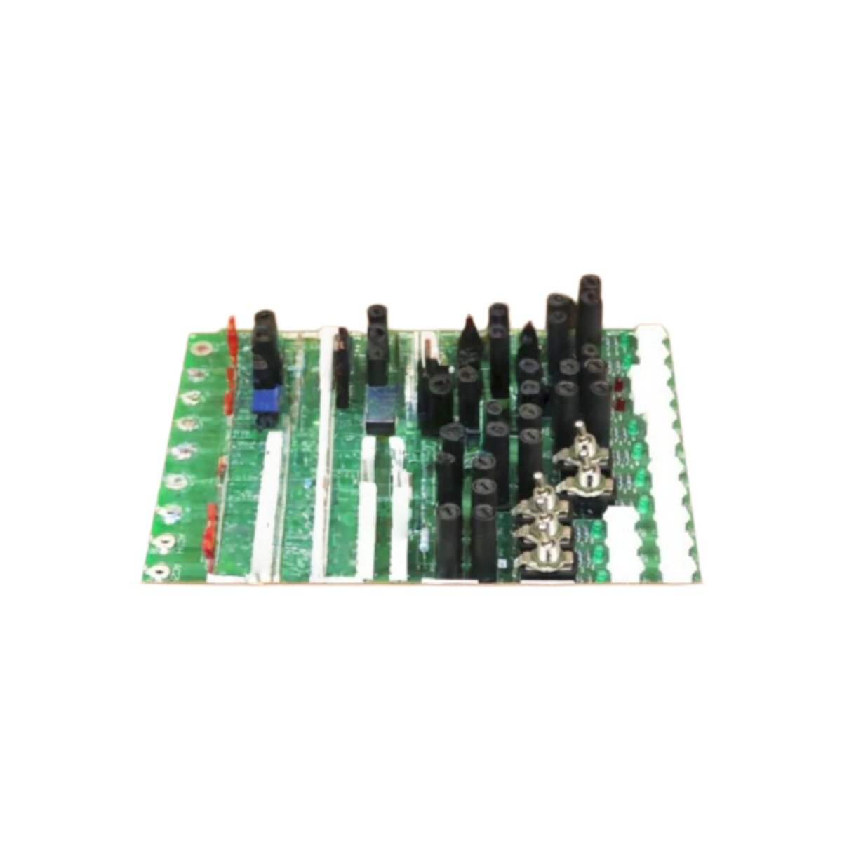 GE DS200TCPDG2B DS200TCPDG2BEC Distribution Board: 8 fused output ports, +5/+15/+24V rails, 150W max, 30A bus bar, 2200µF capacitor.