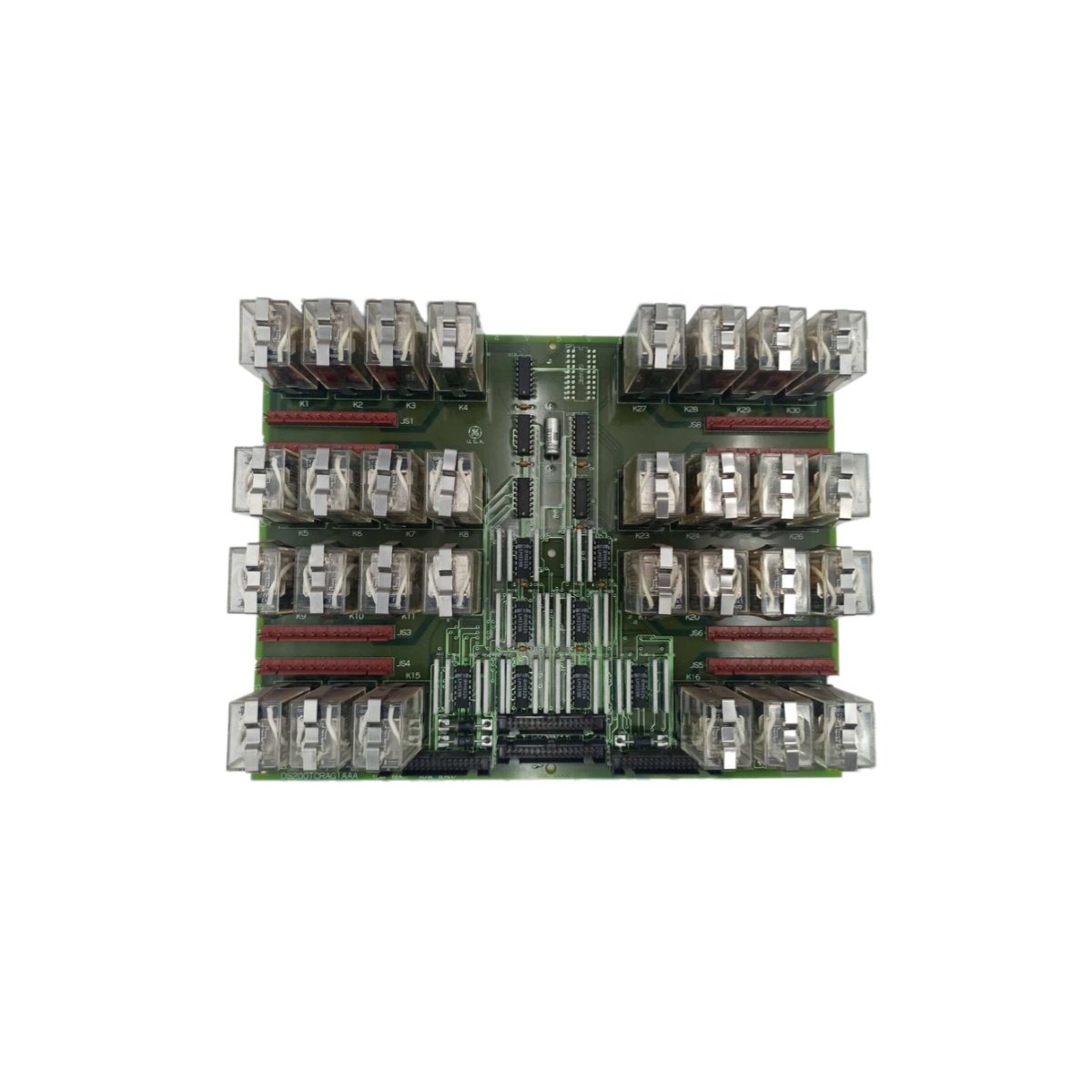 GE DS200TCRAG1A DS200TCRAG1AAA Relay Output Board for Mark V turbines. 12 SPDT relays, 10A contacts, opto-isolated, LED status, 0.63kg.