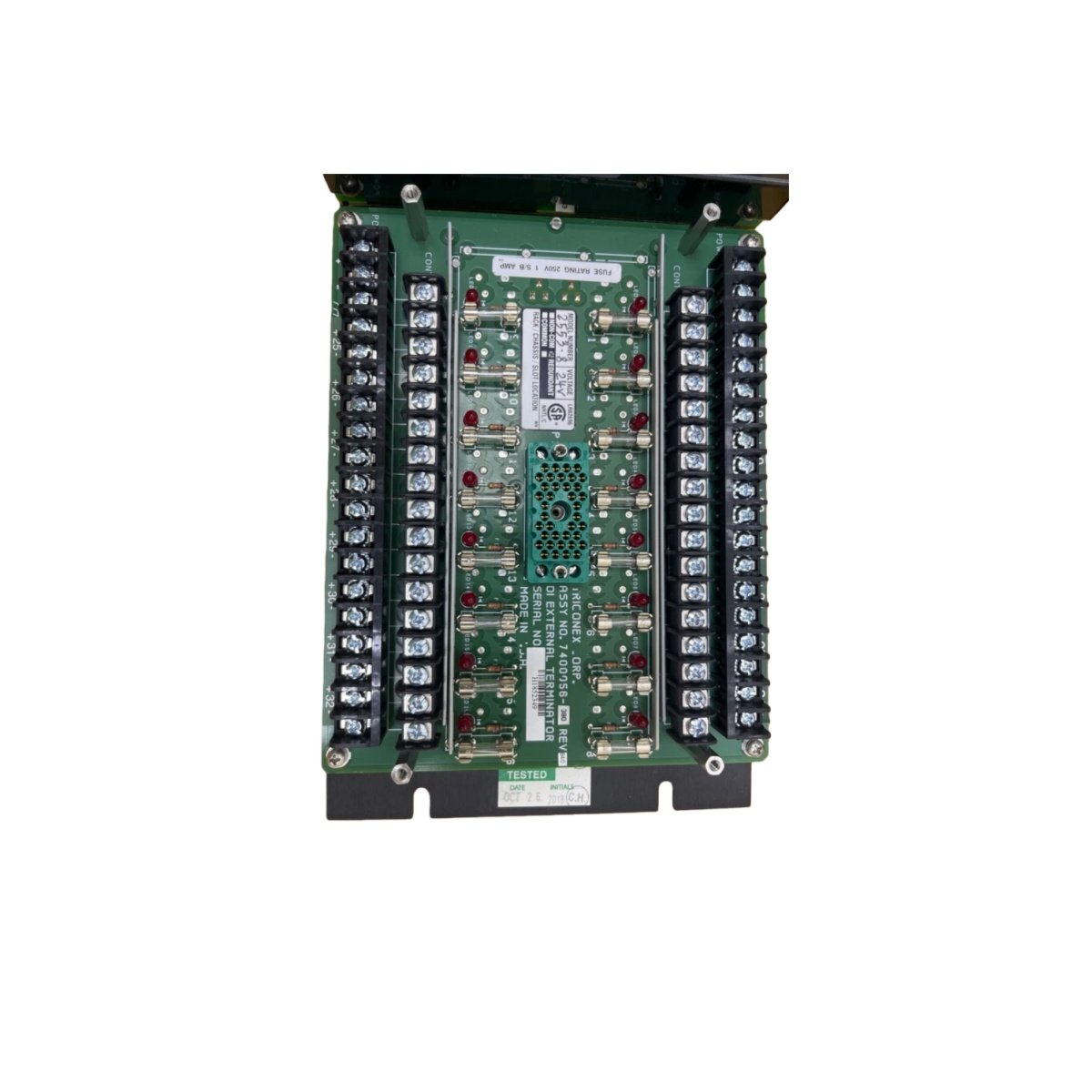 Triconex 2553-8 7400056-380 terminal board, 32 isolated channels, SIL 3 TMR support, -40 to +85°C. Field interface for Tricon safety systems. In stock.