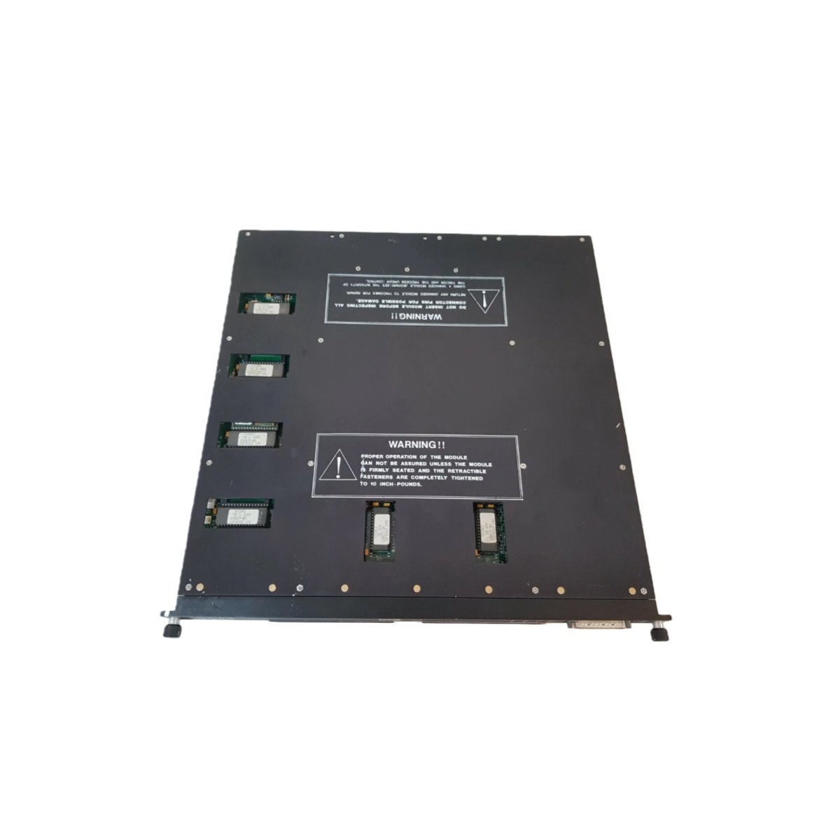 Triconex 3005 TMR main processor module with 50MHz MPC860, 16MB DRAM, TriBus at 25Mbps, SIL 3 certified. Reliable safety system control.