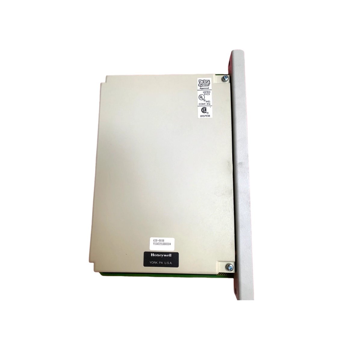 Honeywell 620-0038 control network module for UCN systems. 24V DC, Modbus/Profibus support, -40°C to +85°C. 0.4-1.5 kg, multiple mounting options