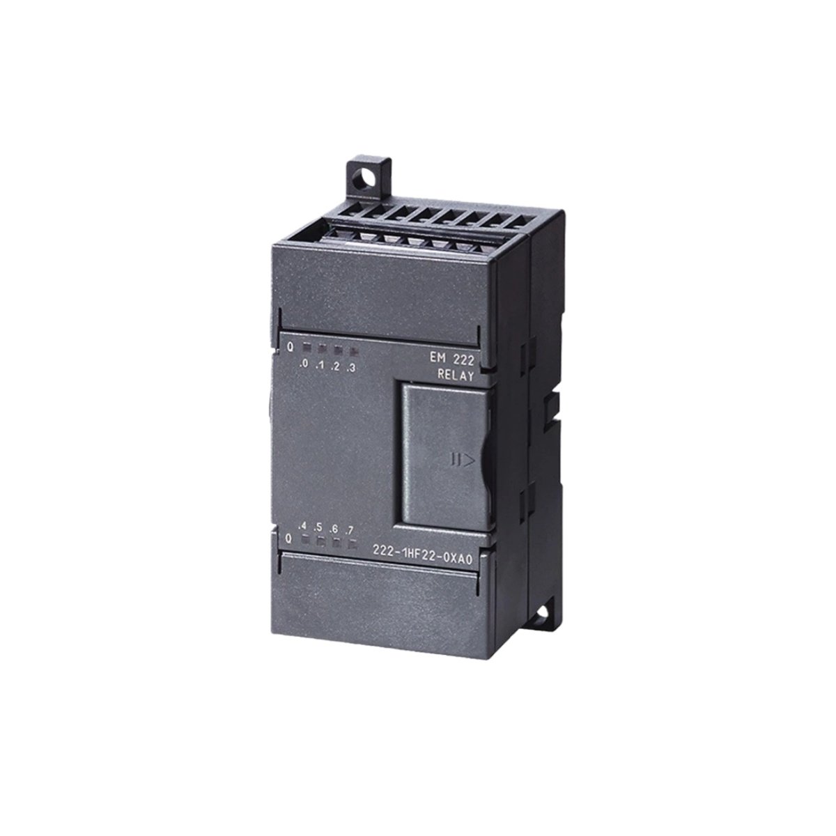 Siemens 6ES7222-1HF22-0XA8 EM222 digital output module, 8 relay outputs, 2A per channel, for S7-200 PLC. CE, ABS, BV certified. DIN rail mount
