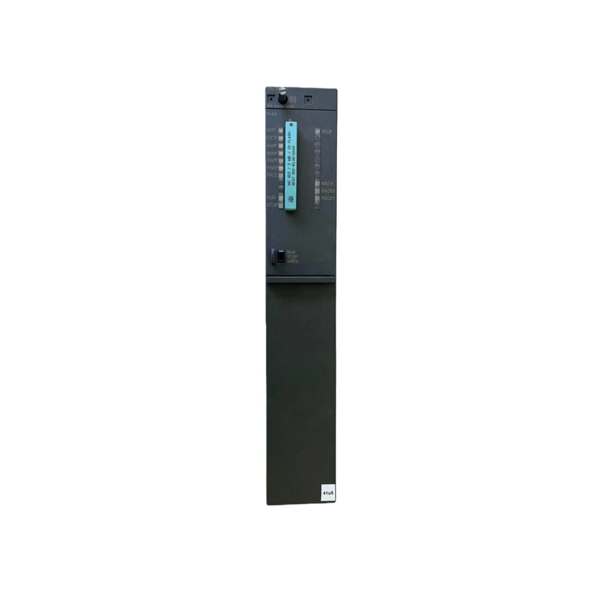 Siemens 6ES7414-4HJ04-0AB0 S7-400H CPU with 1.4MB memory, 0.06µs bit processing, 4 interfaces. High-availability for redundant safety systems.
