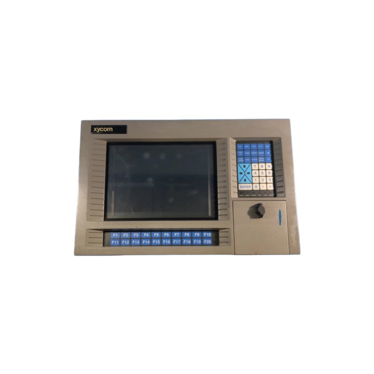 Buy the Xycom 845098649 PLC module with 16 digital inputs, 12 outputs, 32KB RAM, RS-232/485, and 0.6kg weight for industrial automation control.