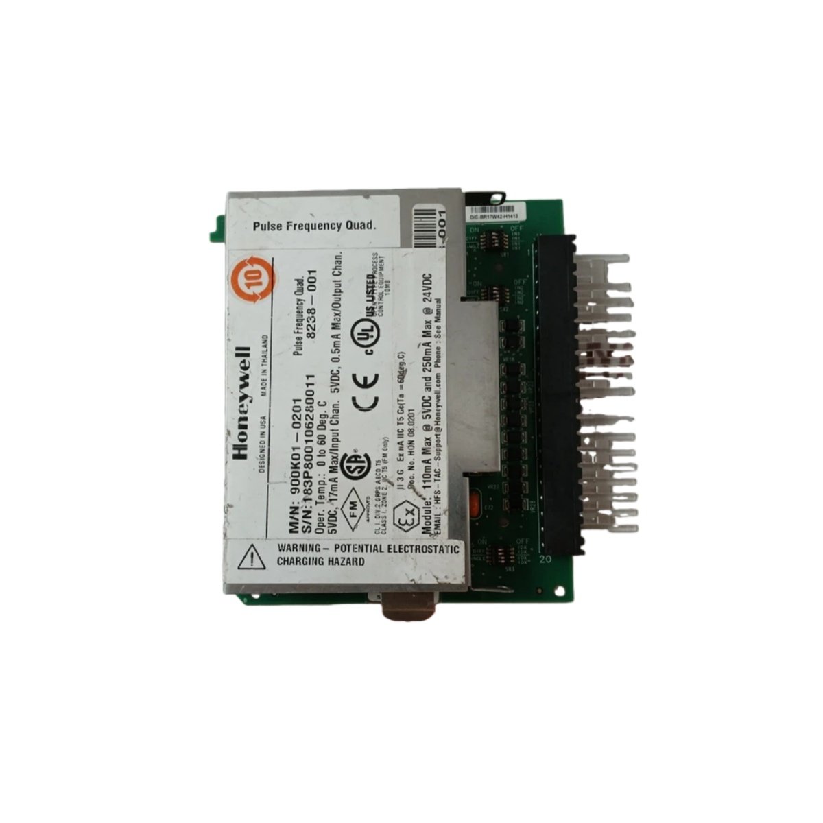 Honeywell 900K01-0201: Precision 4 Channel Frequency Input Module - Image 2