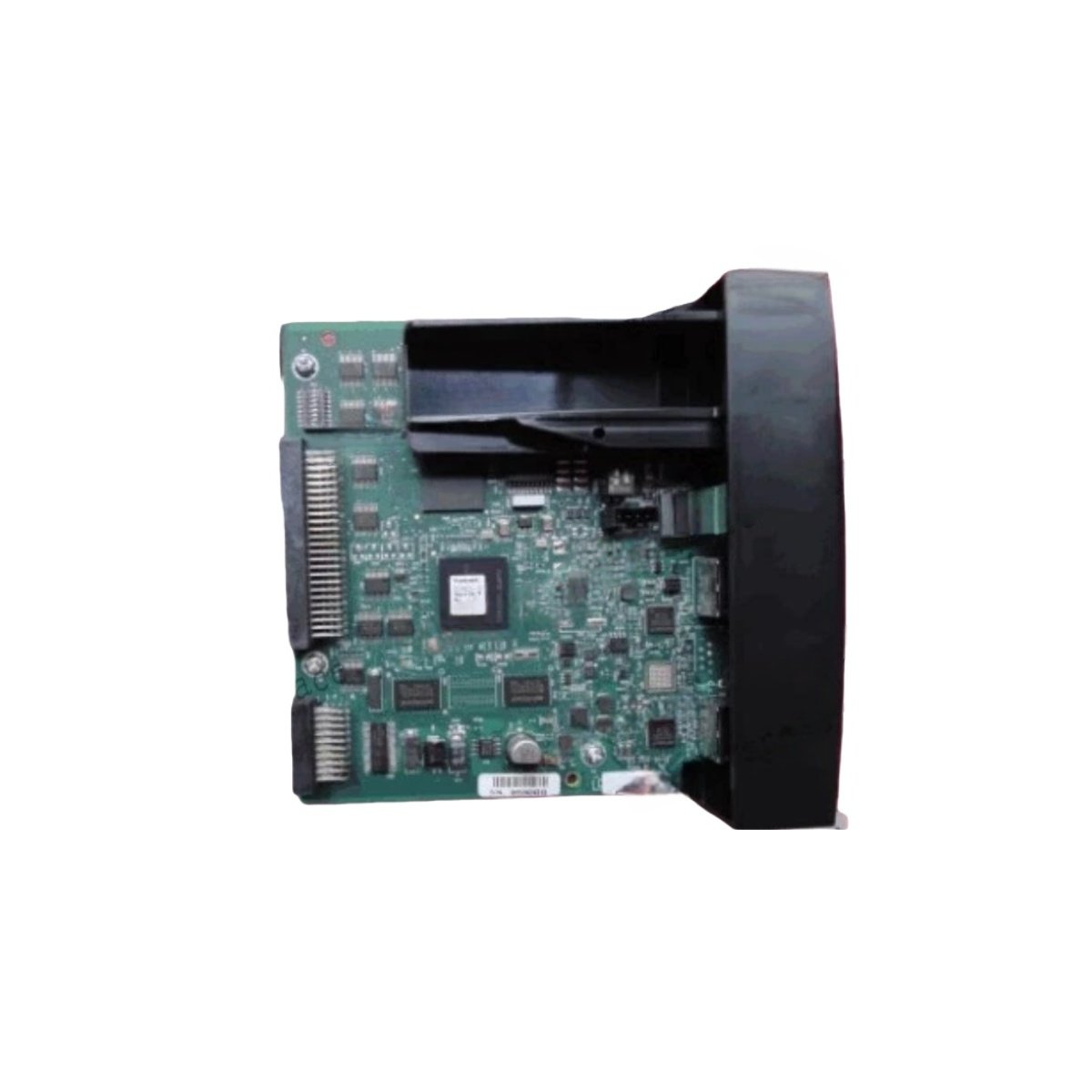 Honeywell 900S75-0460 dual-port I/O scanner for HC900 redundant controllers. 5V 770mA, two I/O racks, IEEE 802.4 Ethernet. -40°C to +85°C. 0.4 kg.