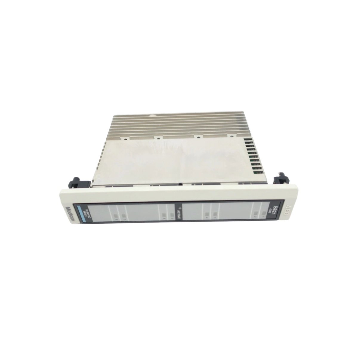 Schneider AS-B821-108 8-channel discrete input module, 24V DC, 6ms response, optoelectrical isolation. Compact design for A120 PLC systems.