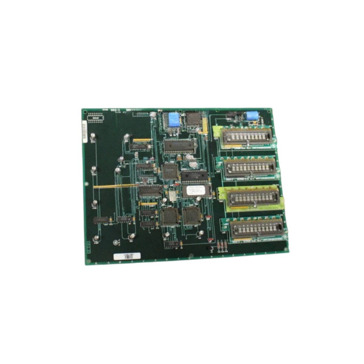 GE DS200DKLBG1A DS200DKLBG1ABB drive control and LAN communications board for Mark V. 2 Genius LAN ports at 153.6 kbps, 4100µF storage