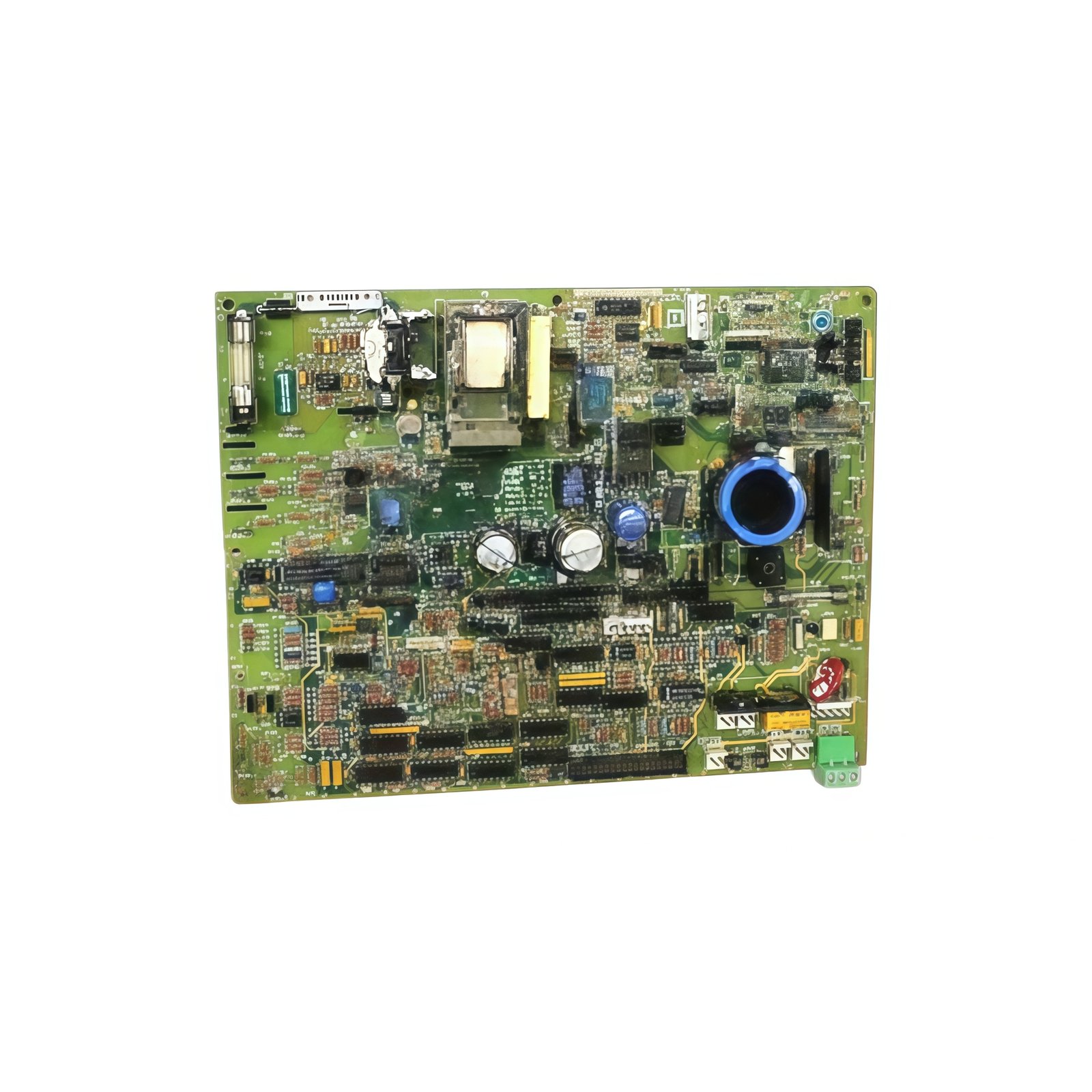 GE DS200IMCPG1C DS200IMCPG1CBA power supply interface board. 20.3 cm x 15.2 cm, 0.65 kg, 2500V isolation, 5 capacitors 100µF each.
