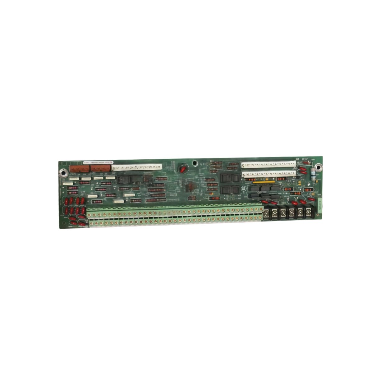 GE DS200PTBAG1B DS200PTBAG1BBA termination board. 27.0 cm x 22.0 cm, 0.93 kg, 32 terminals, 28 resistors, 500V isolation.