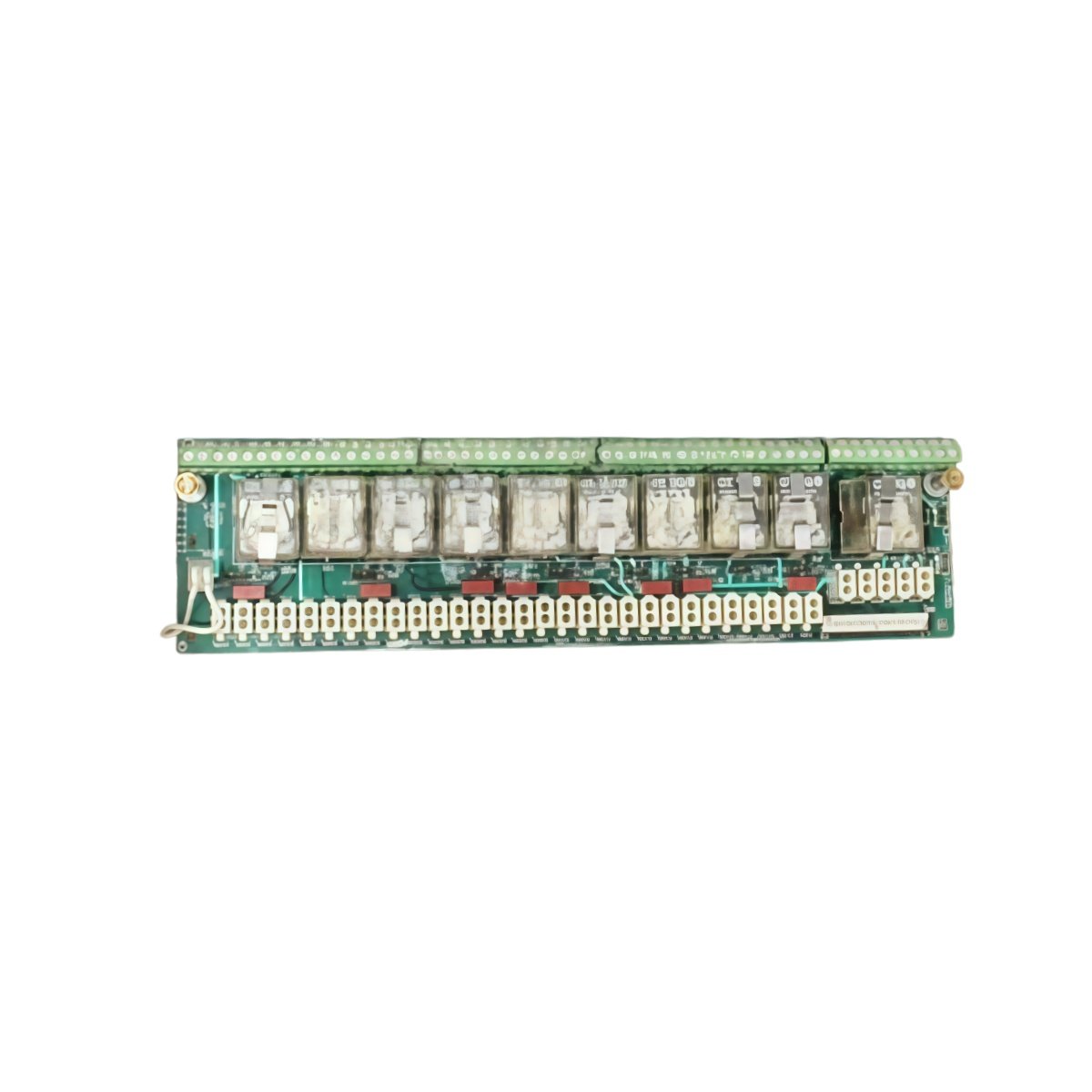 GE DS200RTBAG1A DS200RTBAG1ABB relay terminal board. 28.0 cm x 24.5 cm, 0.95 kg, 16 terminals, 8 relays, 1000V isolation.