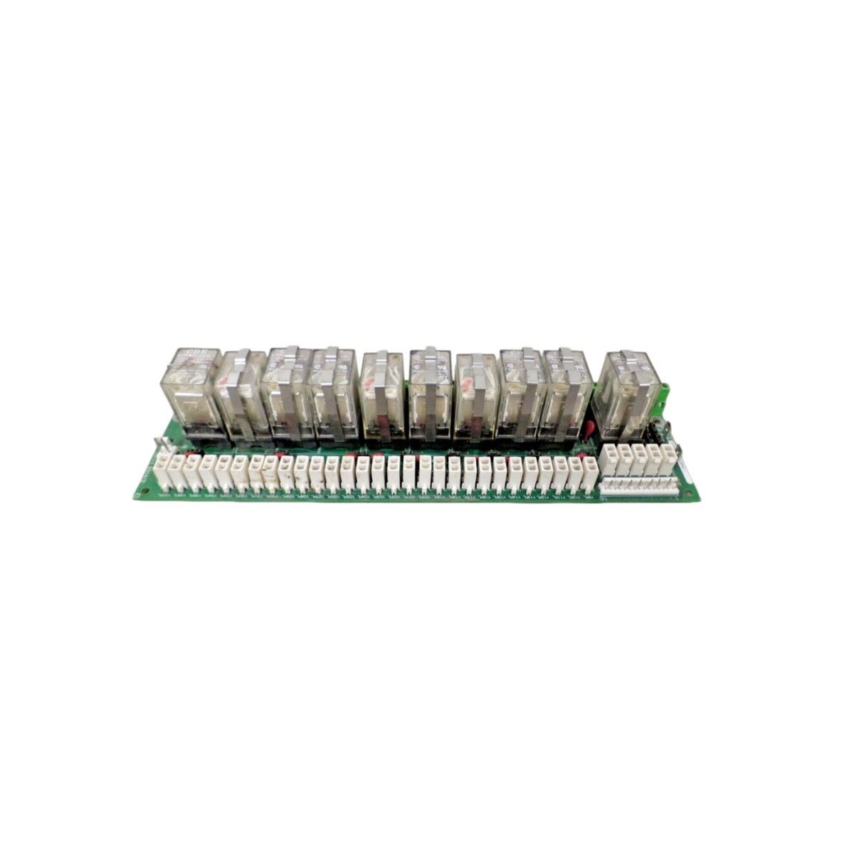 GE DS200RTBAG1A DS200RTBAG1AFB relay terminal board. 28.0 cm x 24.5 cm, 0.96 kg, 16 terminals, 8 relays, 1000V isolation.