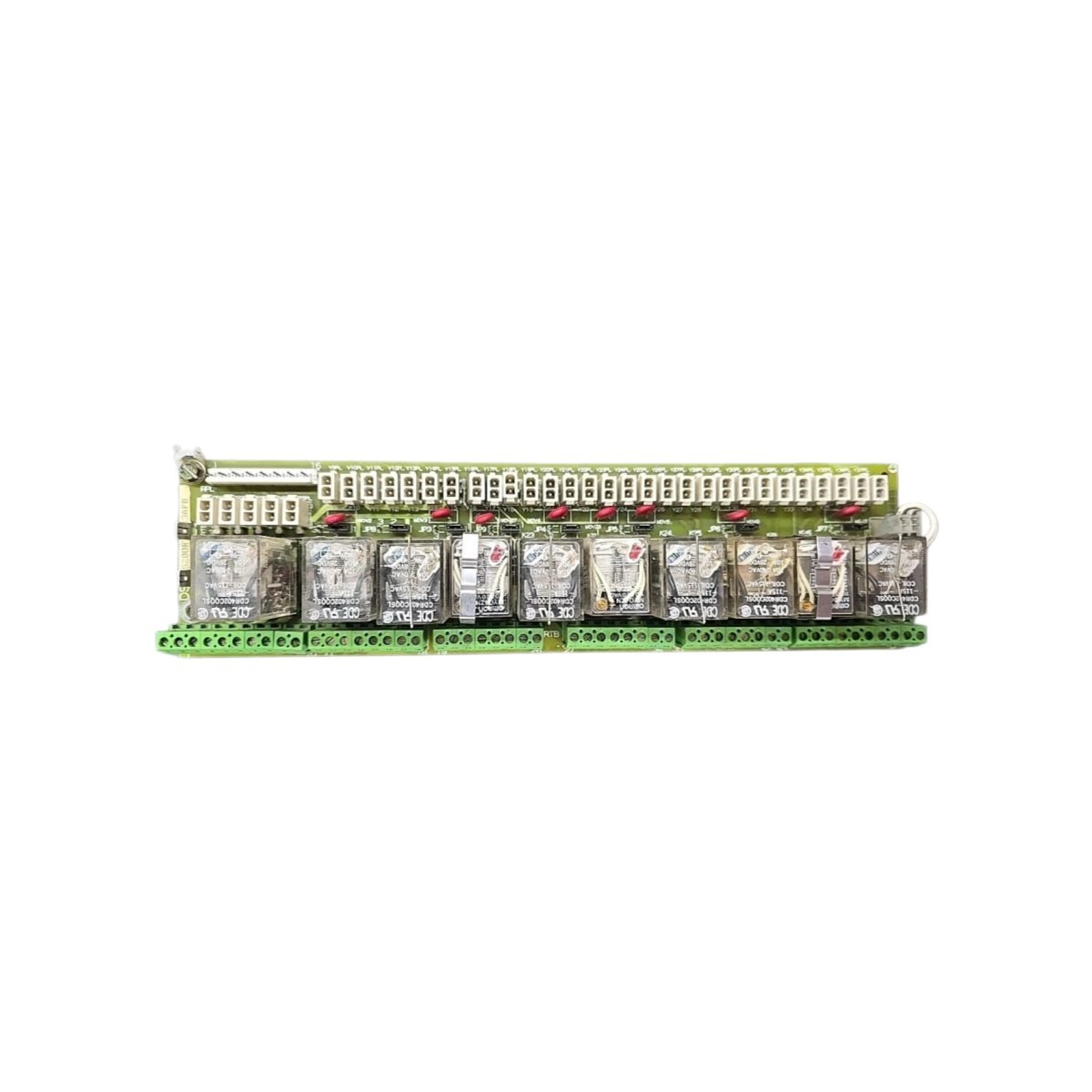 GE DS200RTBAG3A DS200RTBAG3AFB relay terminal board. 30.5 cm x 25.4 cm, 1.1 kg, 24 terminals, 16 relays, 1500V isolation.