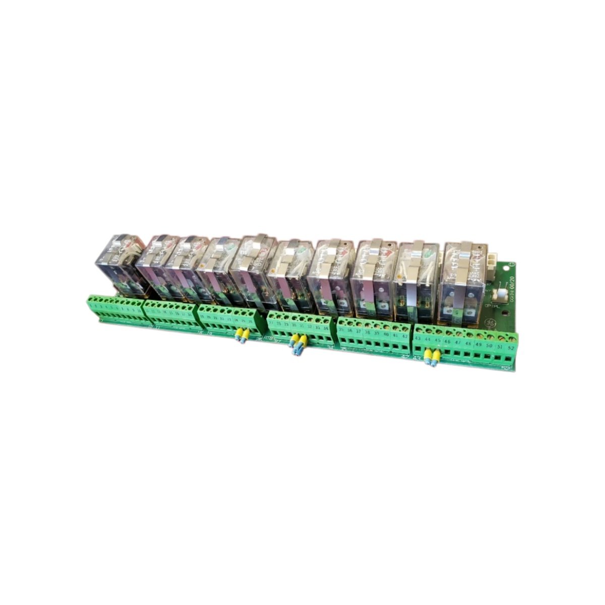 GE DS200RTBAG4A DS200RTBAG4AHC power excitation board. 25.4 cm x 17.8 cm, 0.9 kg, 4 capacitors 470µF each. For Mark V turbines.