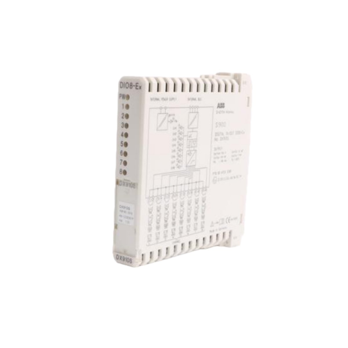 ABB DX910 remote S900 I/O system. Supports 32 I/O modules, RS-485 Modbus RTU, 1200 meter cable length. 0.42 kg. Shop now.