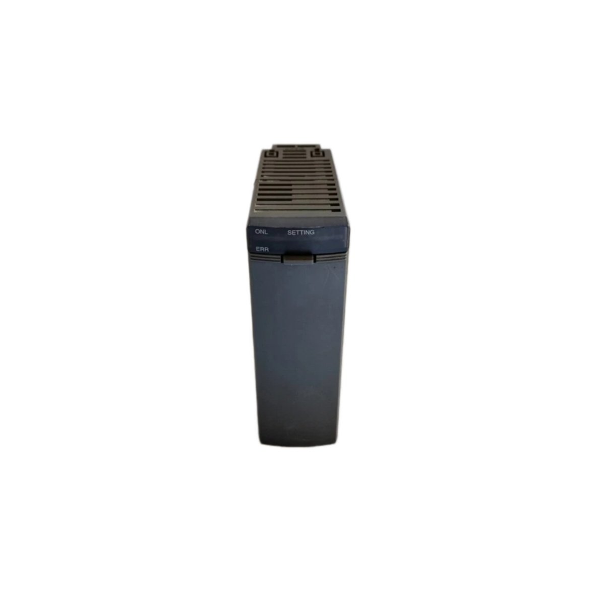 FUJI NP1AY02-MR analog output module with 2 isolated channels and 12-bit resolution. 0-10V/4-20mA outputs for Micro-SX PLC control systems.