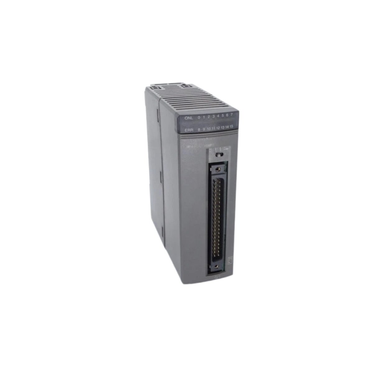 FUJI NP1Y16T10P2 digital output module with 16 channels at 24V DC, 0.5A per channel. Short-circuit protected for Micro-SX PLC control systems.